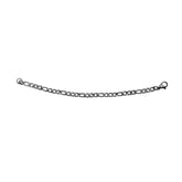 8.25 Stainless Steel Gun Metal IP Plated 4mm Figaro Bracelet